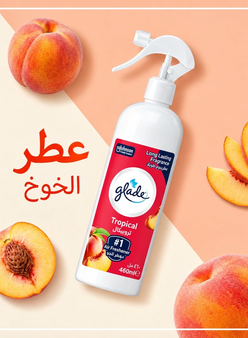 جليد عرض معطر الجو والأقمشة متعدد الاستخدامات (خوخ + ورد) من جليد - عبوتان × 460 مل - Image 2