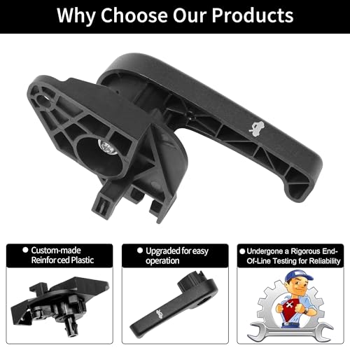 Gledewen مقبض فتح غطاء المحرك، متوافق مع فورد فيusion 2013-2019، لينكولن MKZ، مع قاعدة تثبيت | استبدال# HS7Z-16B626-A، DS7Z-99042C74-A مجموعة قفل غطاء المحرك مقبض الفتح - Image 4