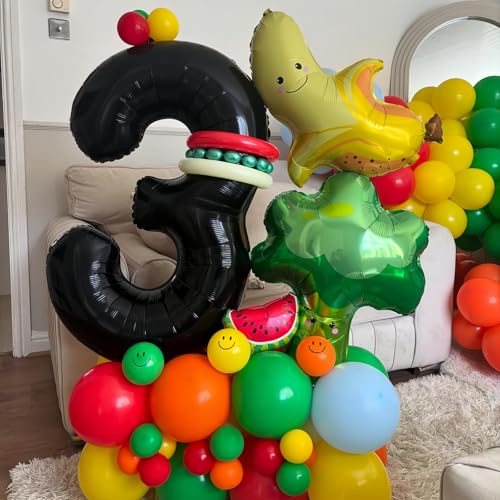 BBPOOL Black 3 Balloon Number40 Inch Number 3 Balloon Large Black 3 Foil Mylar Helium Balloon for Birthday Party Decorations - Image 5