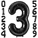 BBPOOL Black 3 Balloon Number40 Inch Number 3 Balloon Large Black 3 Foil Mylar Helium Balloon for Birthday Party Decorations - Image 2