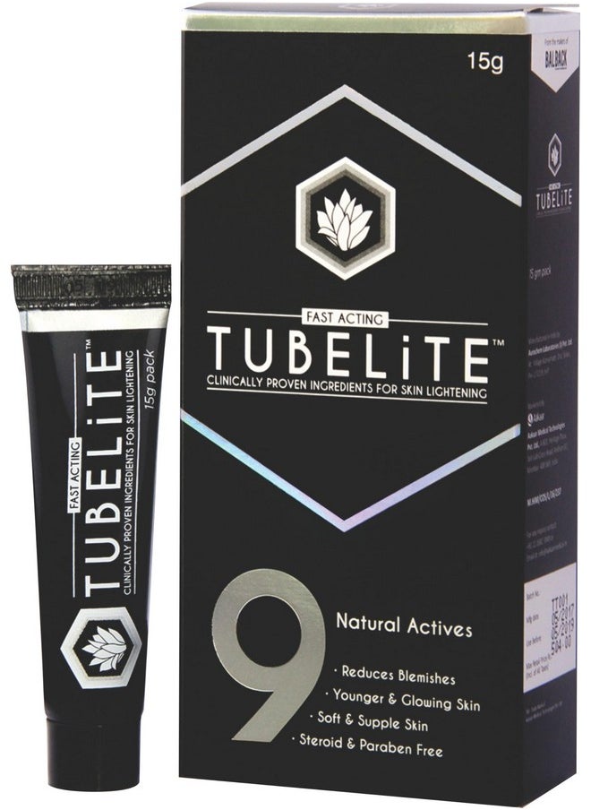 Tubelite - Skin Glowing & Lightening Cream Fast Acting (15 Gms) - Image 1