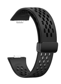 Youque Silicone Sport Watch Strap/Watchband for HUAWEI Watch Fit 3/ Fit 4/ Fit 4 Pro  Smartwatch Black  - Image 2