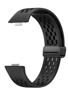 Youque Silicone Sport Watch Strap/Watchband for HUAWEI Watch Fit 3/ Fit 4/ Fit 4 Pro  Smartwatch Black  - Image 3