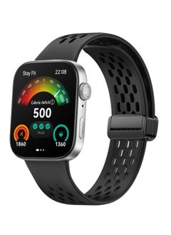 Youque Silicone Sport Watch Strap/Watchband for HUAWEI Watch Fit 3/ Fit 4/ Fit 4 Pro  Smartwatch Black  - Image 1