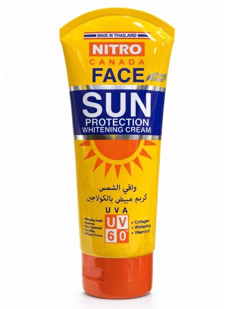 NITRO CANADA Face Sun Protection Whitening Cream UVA+60, 170 g - Image 1