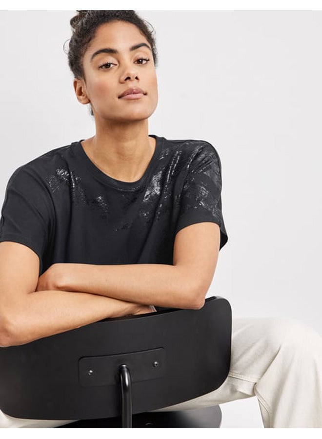 GERRY WEBER بلوزة واسعة مع طباعة فويل - Image 4