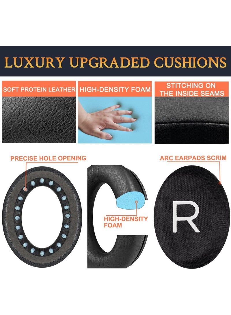 Earpads Replacement for Bose QuietComfort 45 (QC45)/QuietComfort SE (QC SE)/Quiet Comfort Wireless Over-Ear Headphones, Ear Pads Cushions with Softer Protein Leather - Image 5