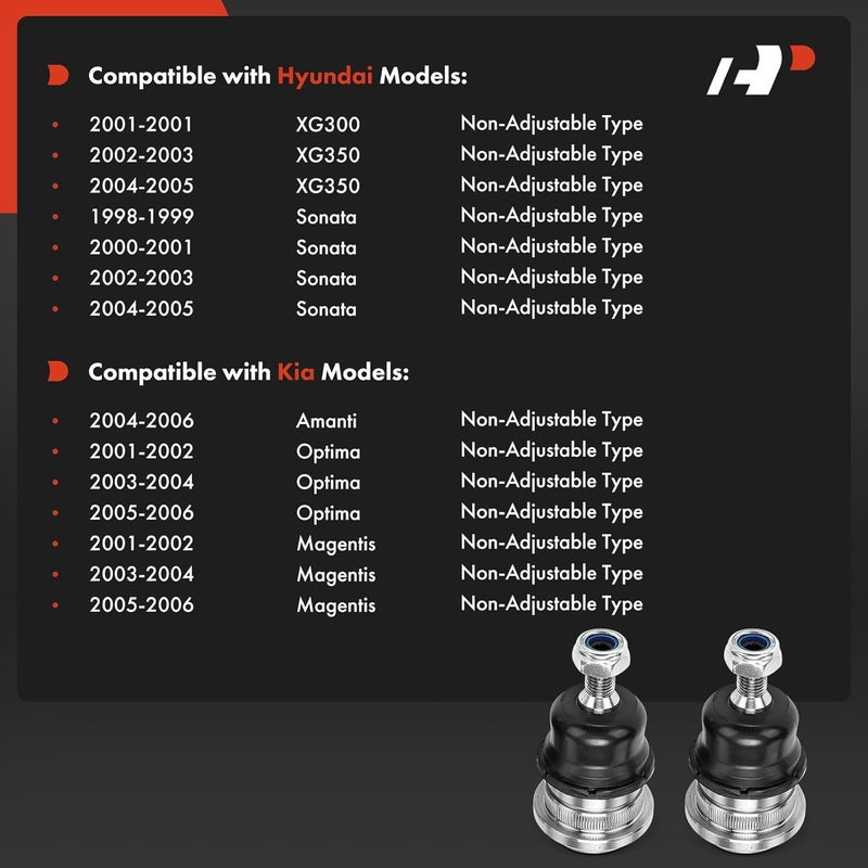 A-Premium Front Upper Ball Joint Kit for Hyundai and Kia - Image 2