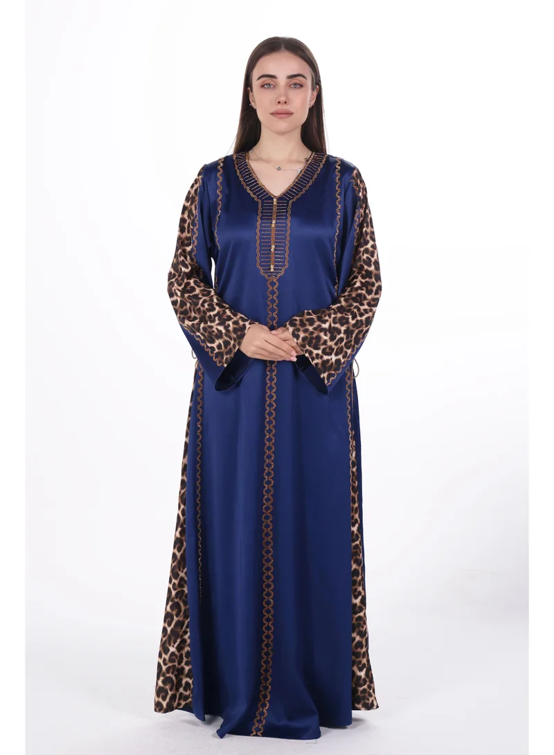 women satin jalabiya dress