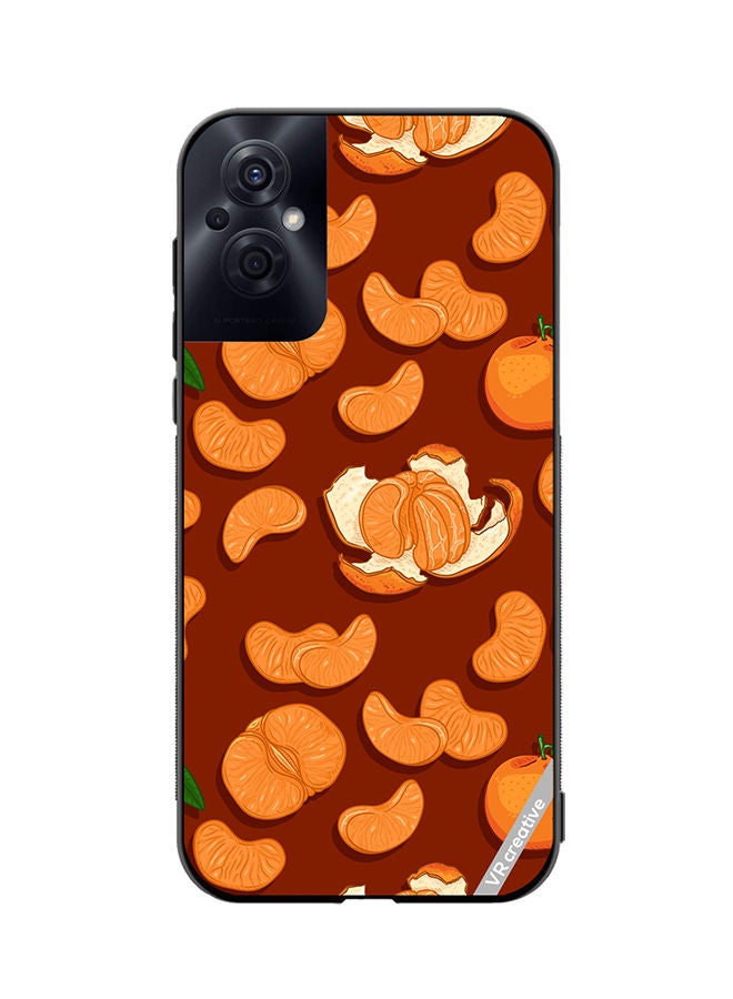VR CREATIVE Protective Case Cover For Oppo Reno8 Z Tangerines Design Multicolour - Image 1
