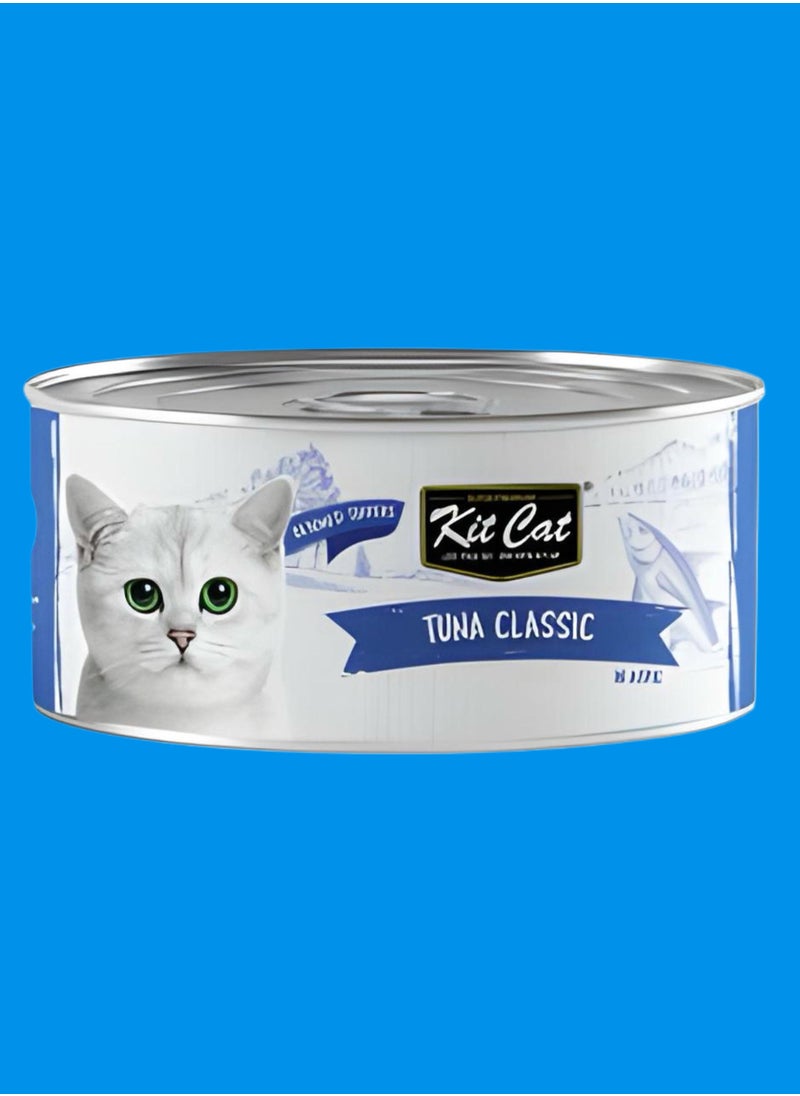 Kit Cat - Kit Cat (24 packs) wet food with Tuna  flavor for small and large cats / 80 grams - Image 1