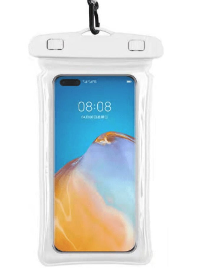 Floating Waterproof Mobile Phone Case - White Color - Image 1