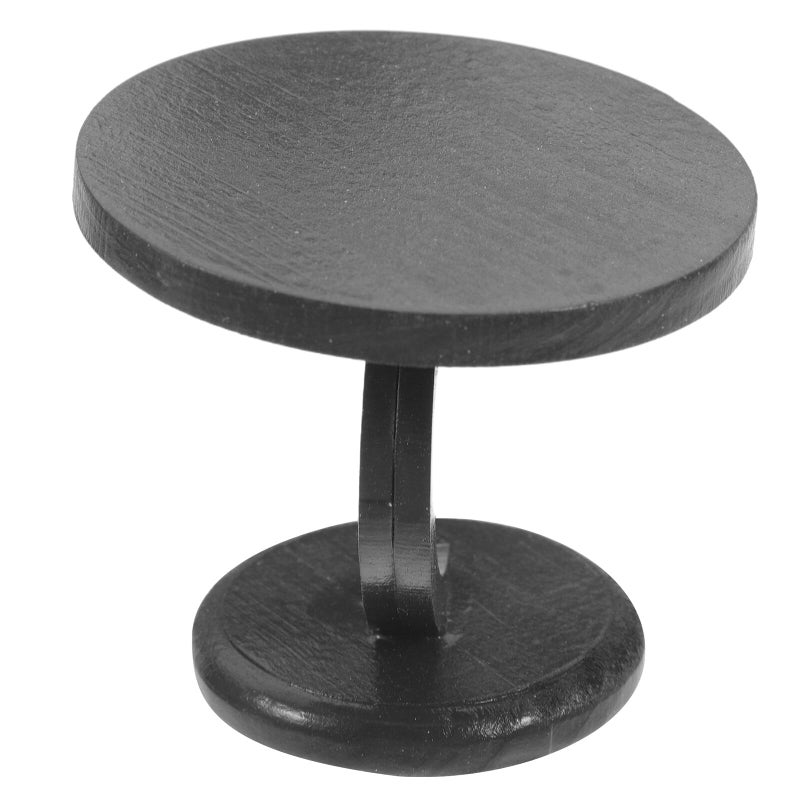 Vintage Style Metal Mini Round Side Table For Dollhouse Living Room Scene Accessories - Image 2