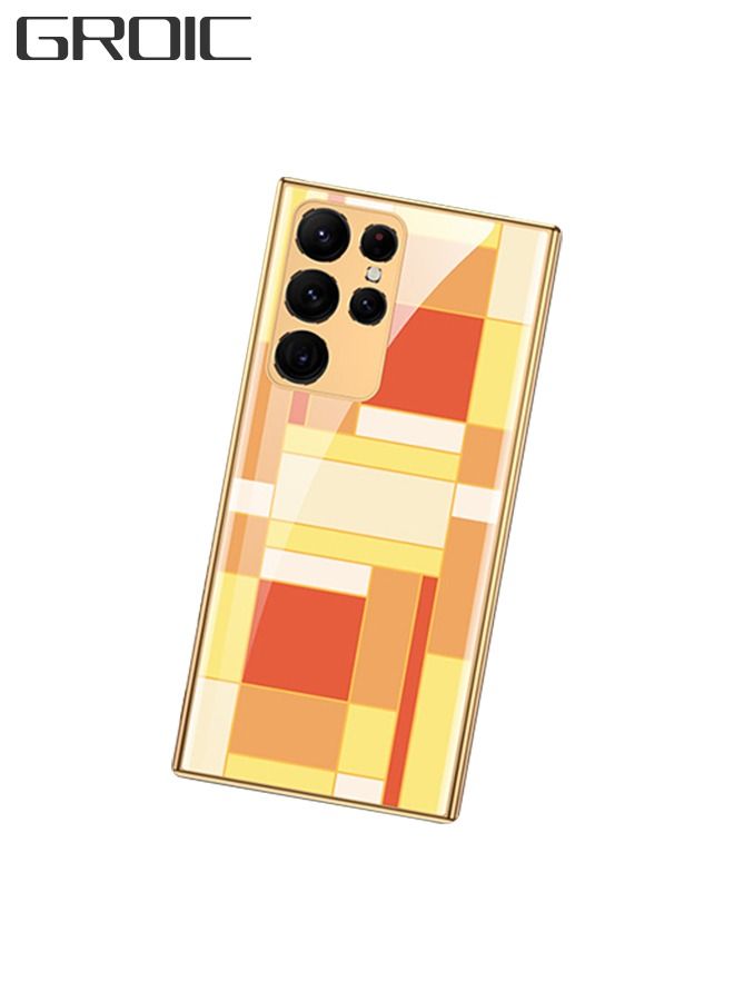 GROIC Samsung Galaxy S22 Ultra 6.8 Inch Case Plating Phone Case, Soft TPU Airbag Anti-Fall Shockproof Camera Protective Electroplated - Image 1