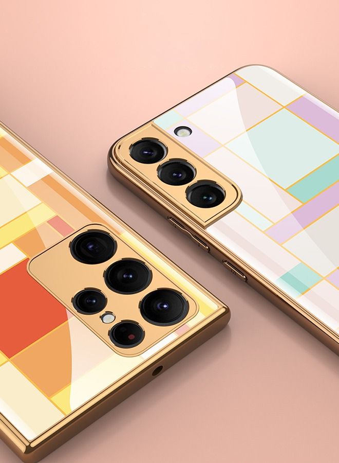 GROIC Samsung Galaxy S22 Ultra 6.8 Inch Case Plating Phone Case, Soft TPU Airbag Anti-Fall Shockproof Camera Protective Electroplated - Image 5