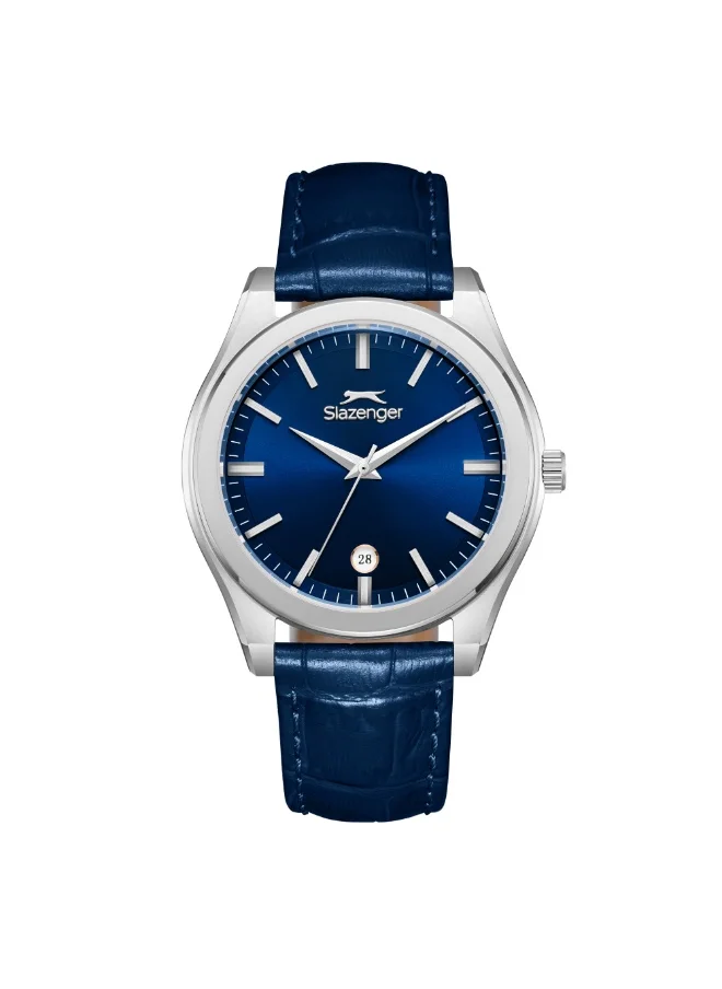 سلازنجر Men's Leather Date Watch SL.9.2486.1.02 - 41 mm