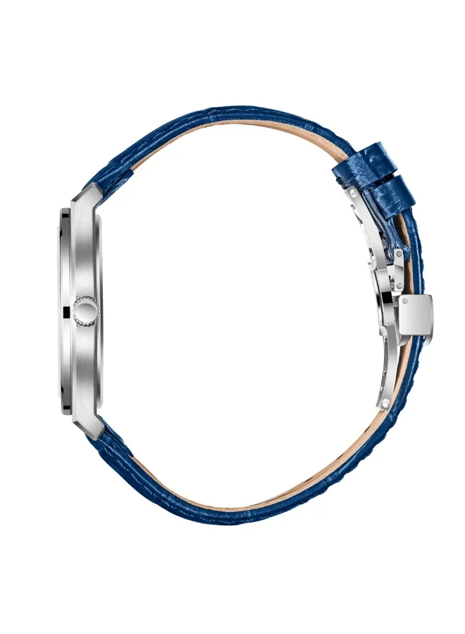 Slazenger Slazenger Men's Watch, Analog Display and Leather Strap - SL.9.2486.1.02, Dark Blue