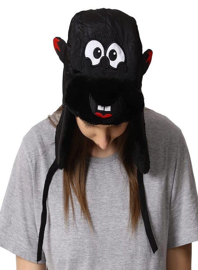 Dressify® LEI FANG Women Ladies Girl's Russian Warm Woolen Winter Cap with mask Soft Snow Cap with Ear Flaps Black Color - Image 4