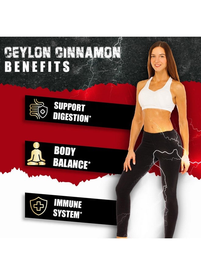 BMVINVOL Ceylon Cinnamon Capsules with Berberine HCl, Apple Cider Vinegar, Turmeric, Ginseng, Black Pepper - 6in1 for Support Immune Function - 120 Count - Image 5