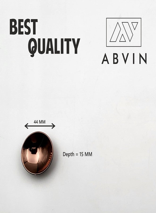 ABVIN Round Rose Gold Knobs Unique Cabinet Pull, Beautiful Drawer Knobs, Decorative Dresser | Drawer Pulls| Home & Kitchen Decor - 1 pcs - Image 2