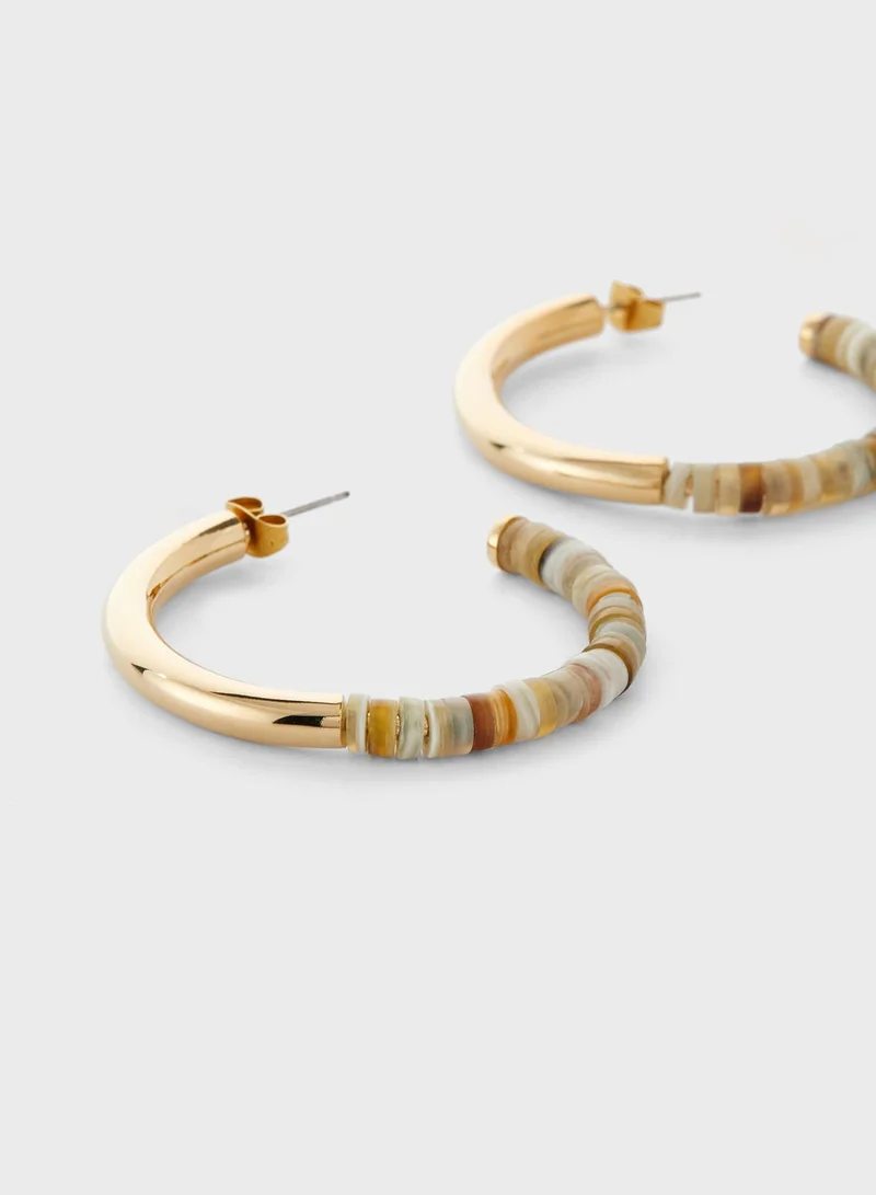 Soko Karamu Horn Hoop Earrings