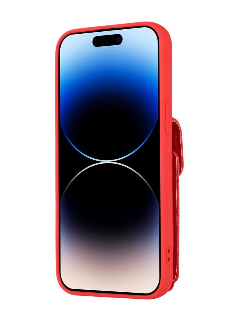 Suteni Back Cover Leather Card Slots Phone Case for iPhone - Image 2