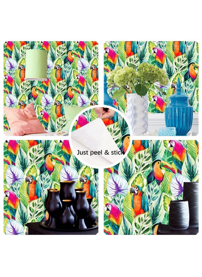 93067 Peel And Stick Wallpaper Rain Forest Palm Leaves Parrot Green Multi Removable For Accent Wall Bedroom Decorations 17.7In X 118In - pzsku/ZDC679A587C951168B49AZ/45/_/1720090722/d298cdf2-02d7-45e7-9560-cec0af03e95a