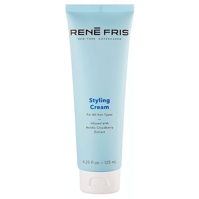 RENEFRIS Hair Styling Cream Natural Flexible Hold Frizz Control Infused with Cloudberry Panthenol Rhodiola Lightweight Nourishing Styling Cream for All Hair Types Men Women 425 fl oz