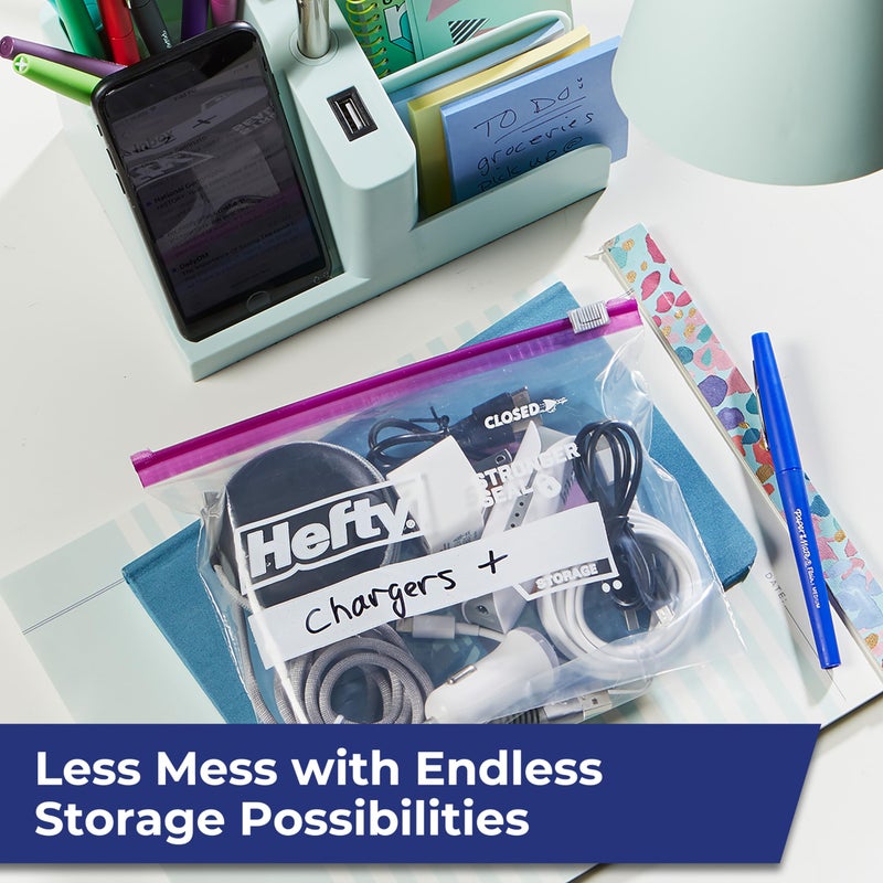 Hefty Slider Storage Bags, Quart Size, 78 Count - Image 3