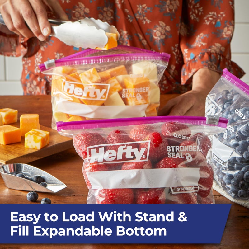 Hefty Slider Storage Bags, Quart Size, 78 Count - Image 5
