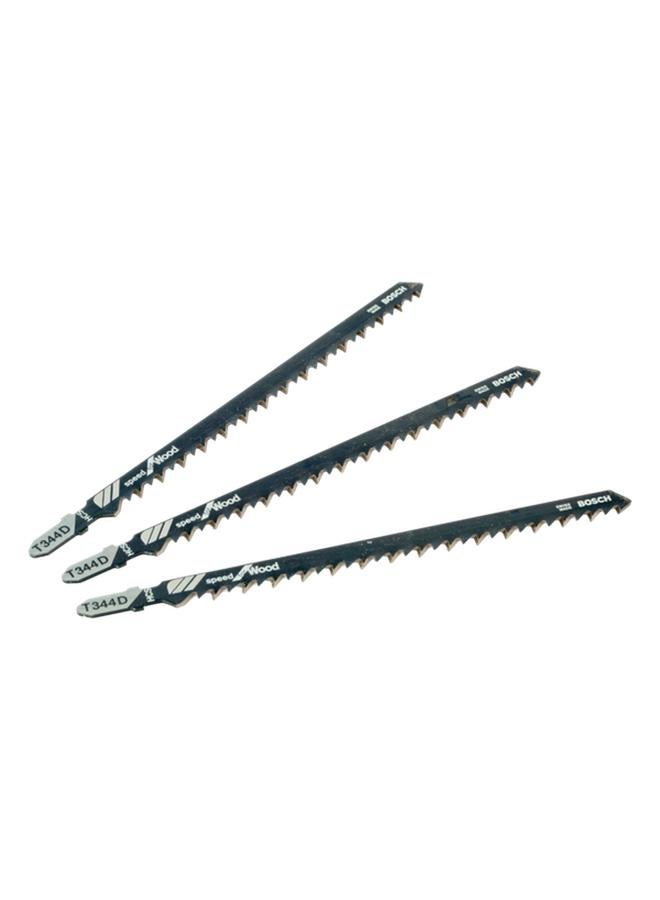 BOSCH T344D High Carbon Steel Jigsaw Blade Set Black 120mm JE2 608 637 944 - Image 1