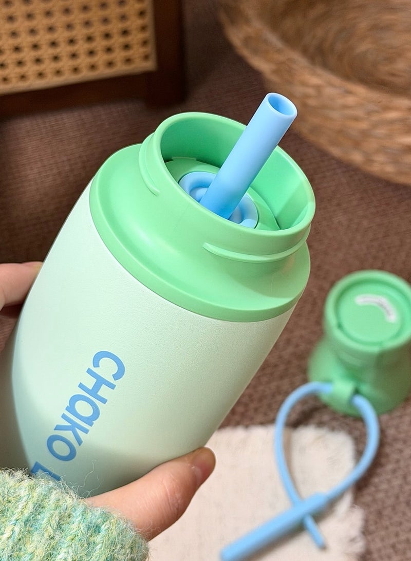 تشاكو لاب CHAKO LAB عالي القيمة زجاجة العزل مع اثنين من طرق الشرب، وسهلة المحمولة، 520ML - Image 4