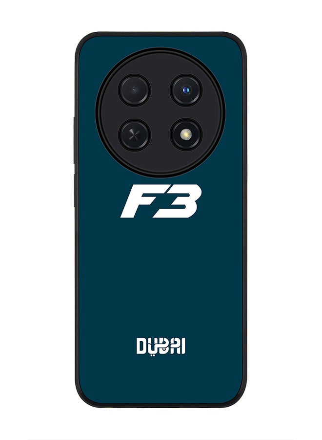 Stylizedd Rugged Black edge case for Huawei nova 12i 4G, Slim fit Soft Case Flexible Rubber Edges Anti Drop TPU Gel Thin Cover -   Faz3 Dubai Blue - Image 1