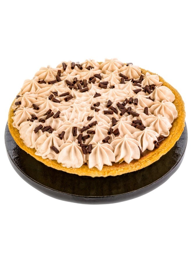 Restaurantware Pastry Tek 8 Inch Cake Board, 1 Durable Cake Drum - Round, Covered Edges , Black  Paper Cake Base , Disposable , For Birthdays, Weddings, Or Parties - Image 2