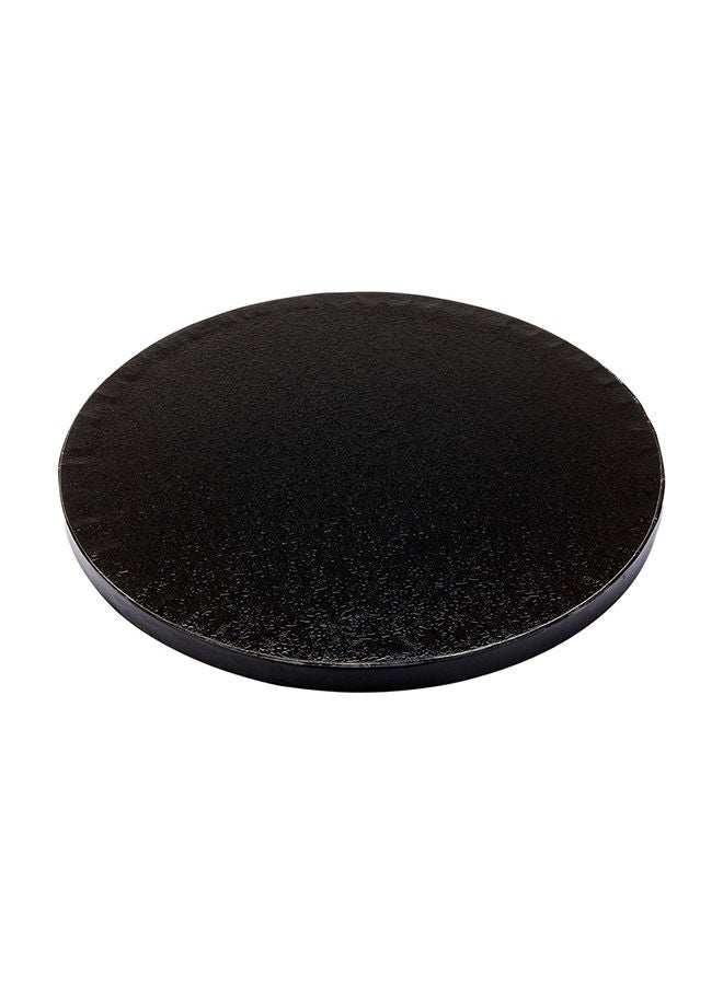 Restaurantware Pastry Tek 8 Inch Cake Board, 1 Durable Cake Drum - Round, Covered Edges , Black  Paper Cake Base , Disposable , For Birthdays, Weddings, Or Parties - Image 4