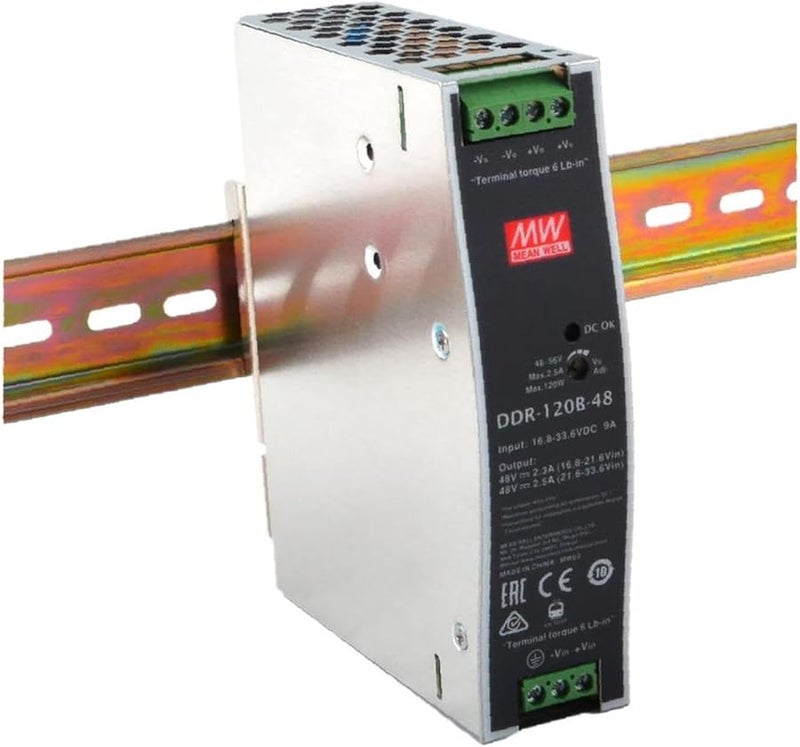 Mean Well DDR 120B 48 120W DIN Rail DC DC Converter Output 48V 2 5A - Image 2