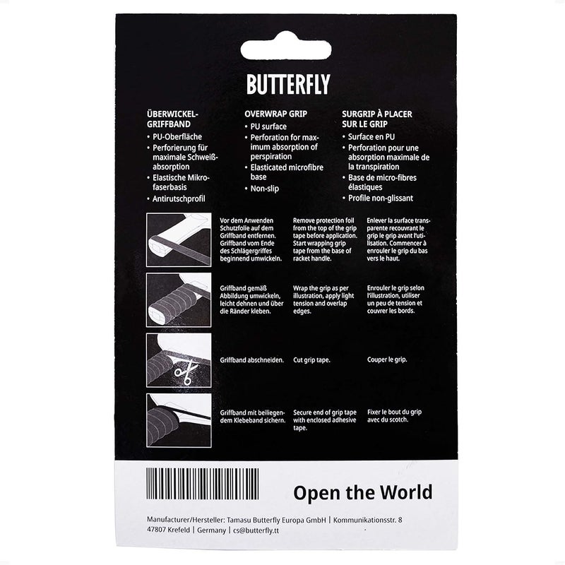 Butterfly Table Tennis Paddle Overgrip Soft Tape - 3 Pieces - Image 2