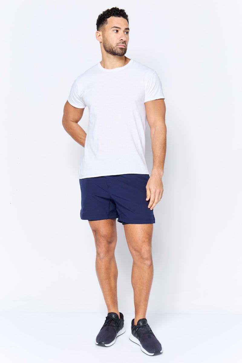 Mister Men Sportswear Fit 5 Inseam Training Shorts, Navy - Image 3