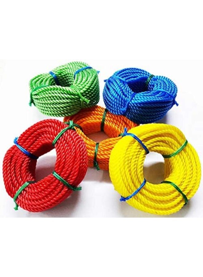 NJM Nylon Rope 4mm Thickness, 35 Yard Length Mix Color- 1 Roll - Image 2