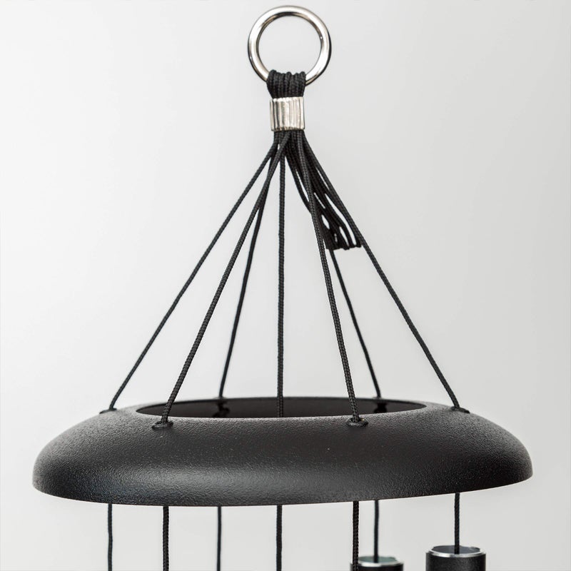 Corinthian Bells by Wind River - 27 inch Black Wind Chime for Patio, Backyard, Garden, and Outdoor Decor (Aluminum Chime) Made in The USA - Image 4