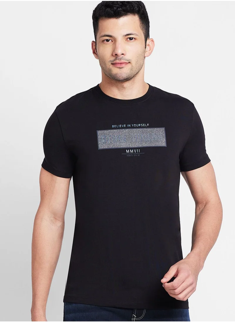 Being Human Printed Crew Neck T-Shirt