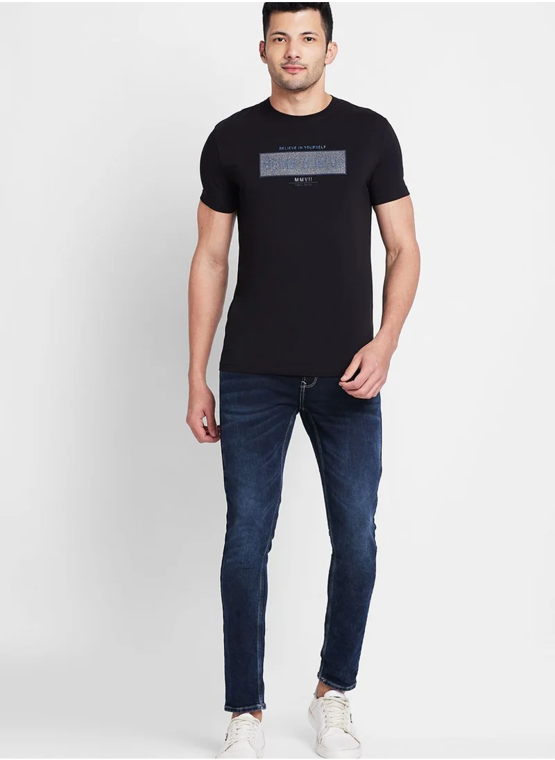 Being Human Printed Crew Neck T-Shirt