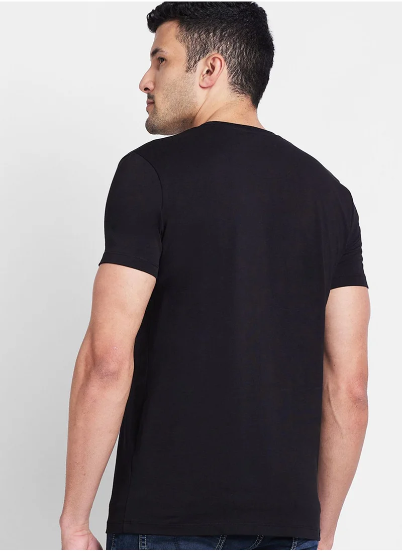 Being Human Printed Crew Neck T-Shirt