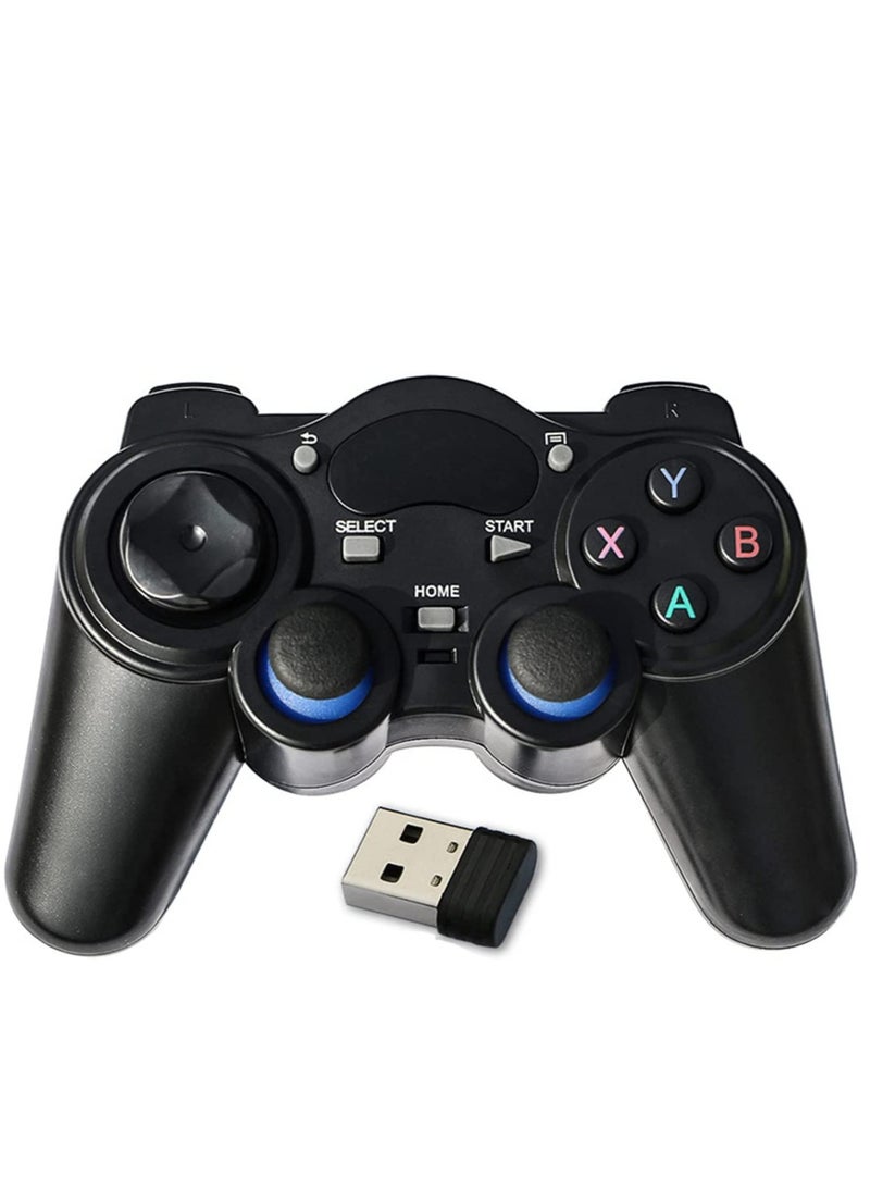 SYOSI USB Wireless Gaming Controller Gamepad, PC Game for PC,for PC/Laptop Computer(Windows XP/7/8/10) & PS3 & Android & Steam - [Black]  - Image 1
