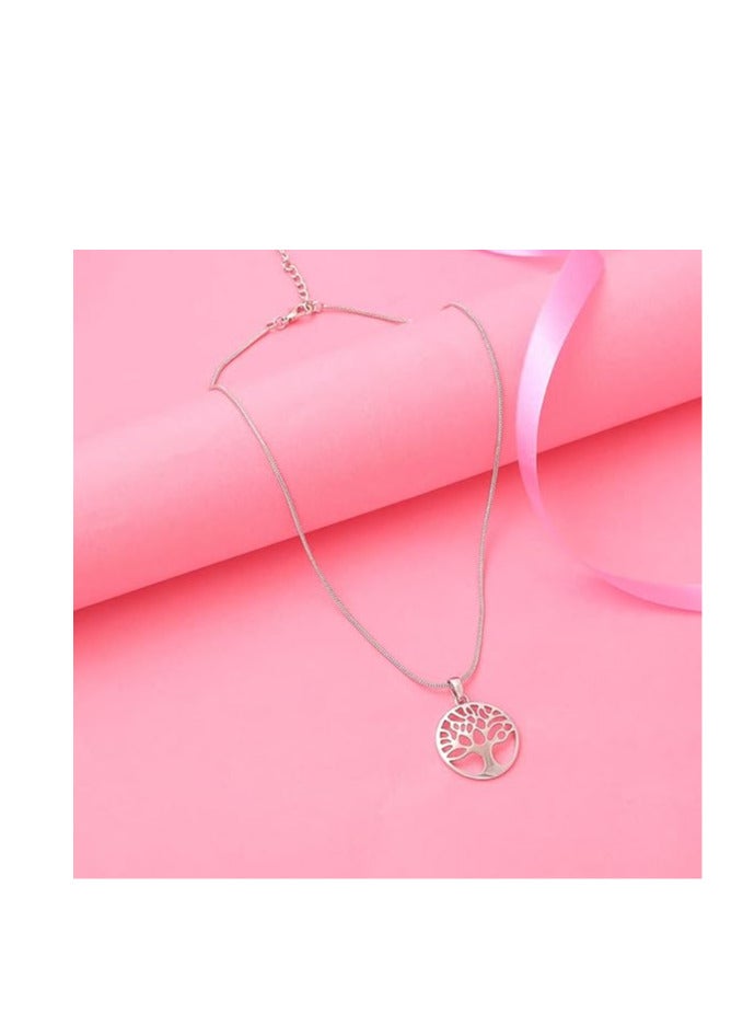 Estele Gold Plated Brass Tree of Life Pendant Necklaces For Girls/Women - Image 4