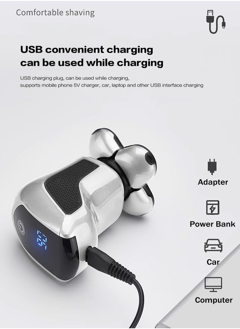 LAC LAICHY - Head Shaver 7D, Upgrade Head Shavers for Bald Men, Head Electric Razor with Nose Hair Trimmer, IPX5 Waterproof Wet/Dry Mens Grooming Kit, Anti-Pinch, LED Display, USB Rechargeable - Image 1