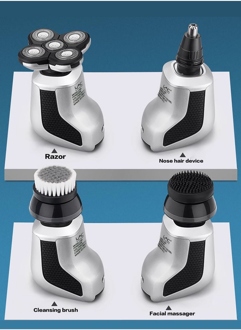 LAC LAICHY - Head Shaver 7D, Upgrade Head Shavers for Bald Men, Head Electric Razor with Nose Hair Trimmer, IPX5 Waterproof Wet/Dry Mens Grooming Kit, Anti-Pinch, LED Display, USB Rechargeable - Image 1