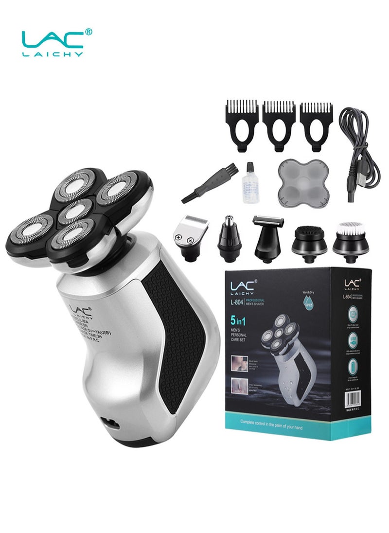 LAC LAICHY Head Shaver 7D, Upgrade Head Shavers for Bald Men, Head Electric Razor with Nose Hair Trimmer, IPX5 Waterproof Wet/Dry Mens Grooming Kit, Anti-Pinch, LED Display, USB Rechargeable  - Image 2