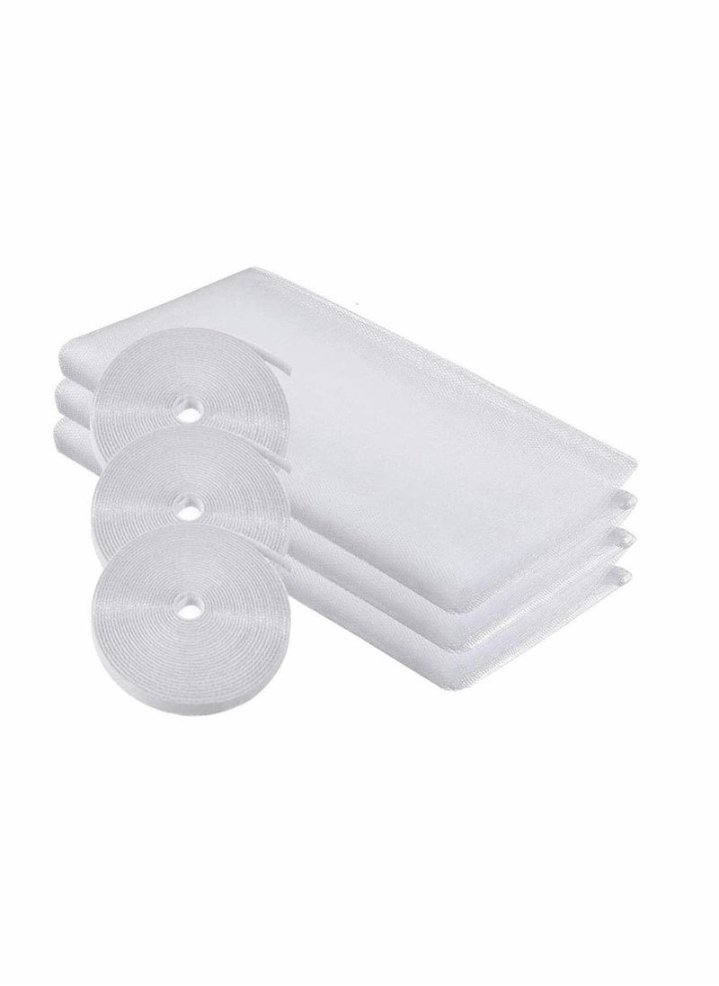 Window Mosquito Screen Nets, Fly Window Screen Mesh Insect Netting with Self-Adhesive Tapes, Window Screen Mosquito Netting, Fly Screen Window netting