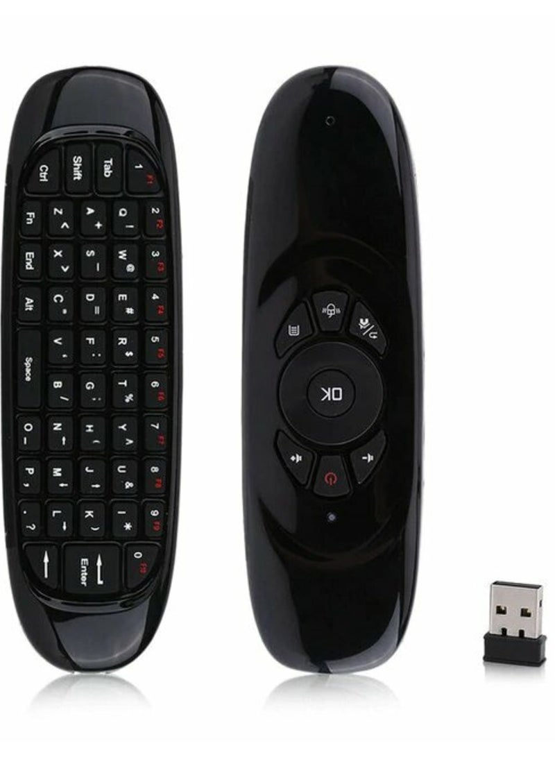 ELTRAZONE Arabic Keyboard Air Mouse C120 Smart TV Remote Control Computer Wireless Keyboard with Gyroscope Somatosensory Remote Control for TV Box Android Laptop Pc - Image 1